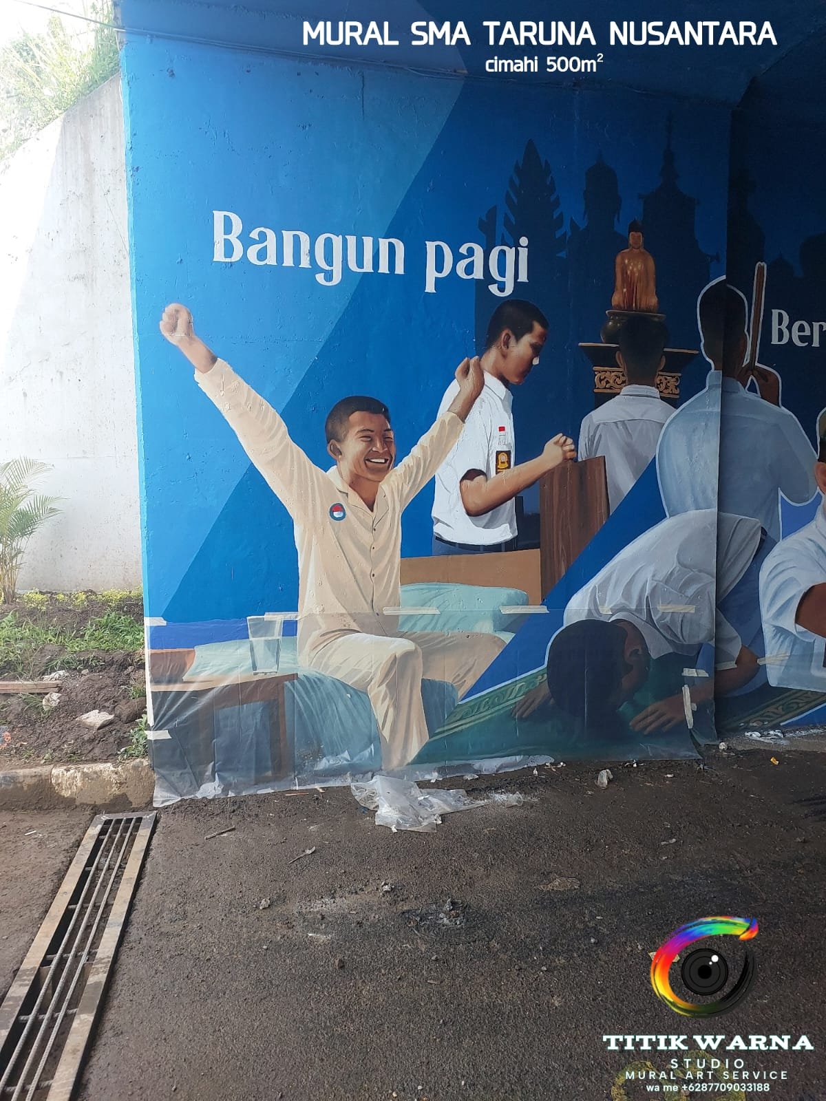 Mural SMA Taruna Nusantara (500m²)